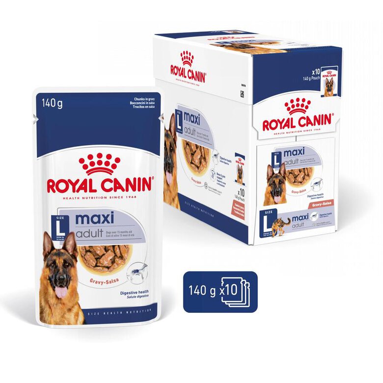 Royal Canin Maxi Adult Carne saquetas em molho para cães, , large image number null